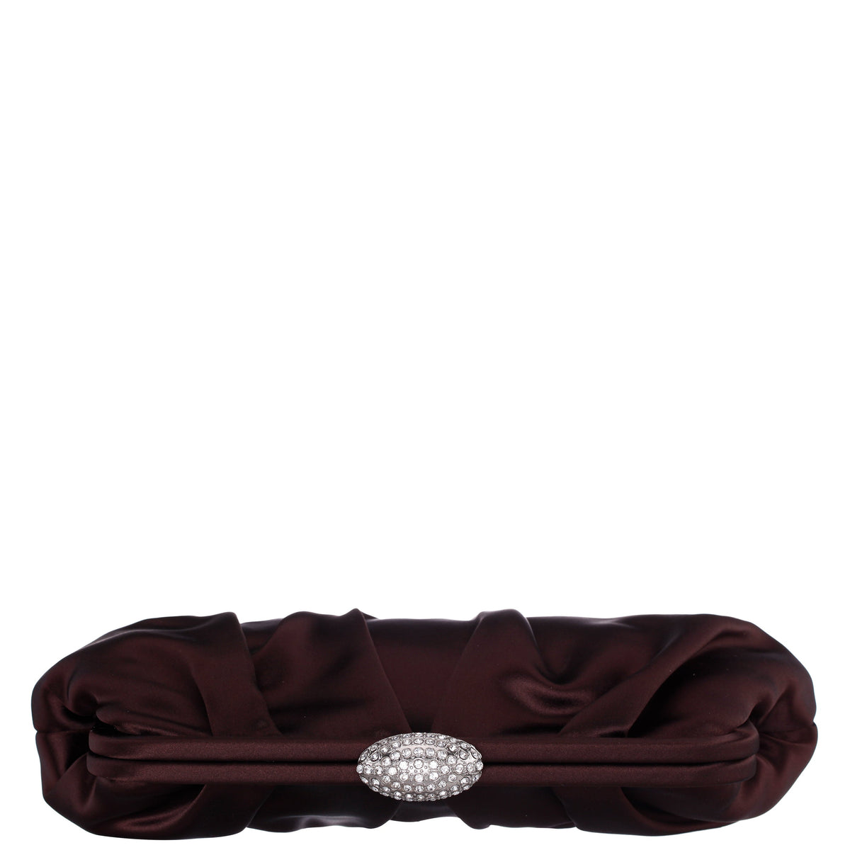 Concord CHOCOLATE Satin Clutch | Nina Shoes