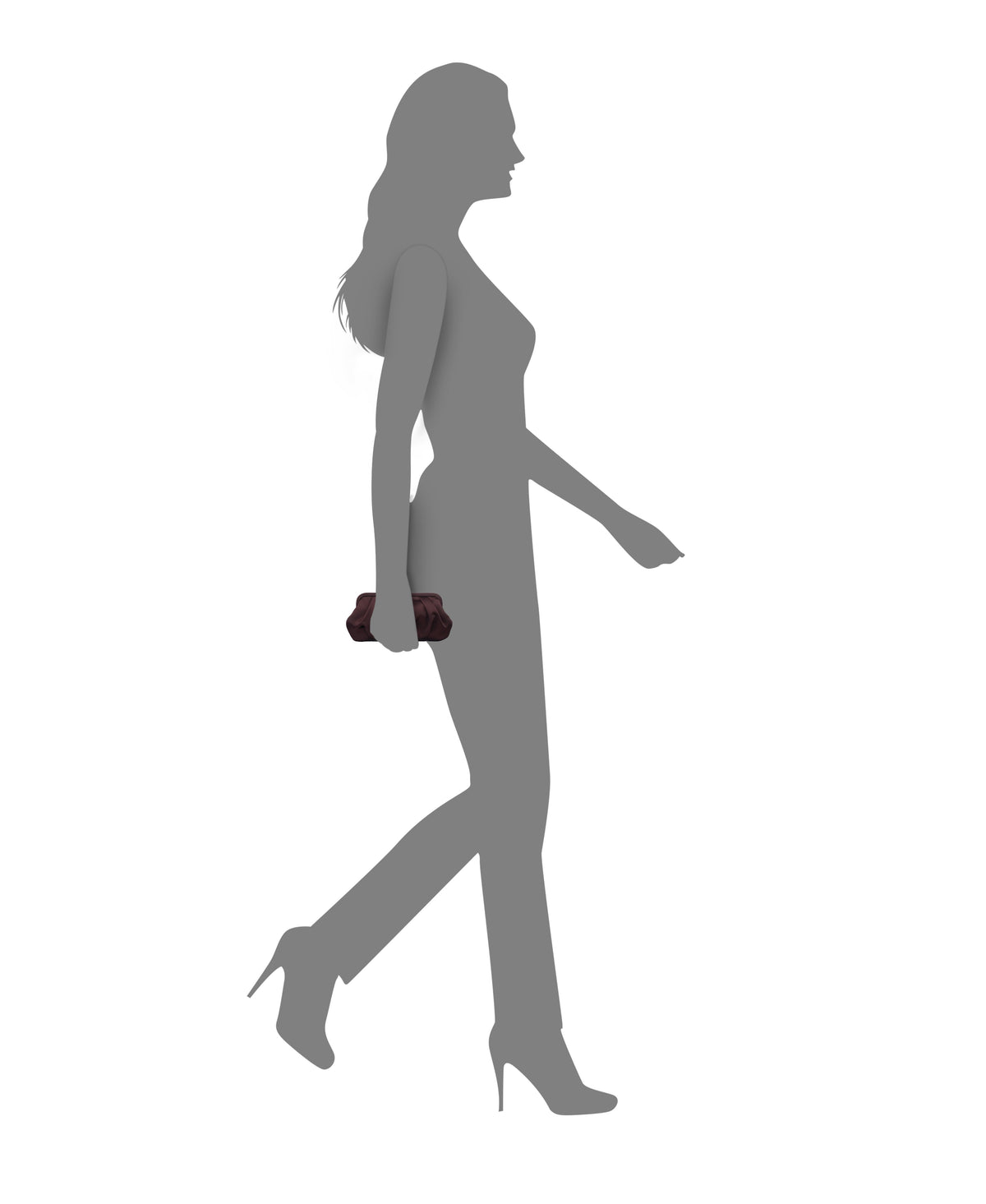 Concord CHOCOLATE Satin Clutch | Nina Shoes