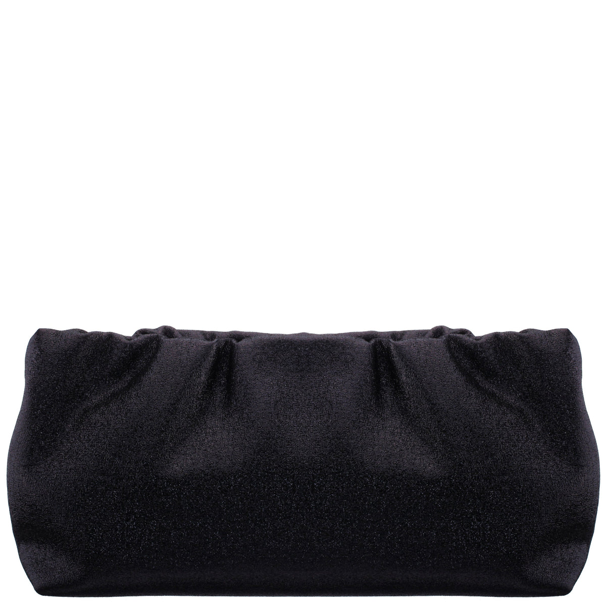 Thea-T Black Stellarglow Fabric Frame Clutch | Nina Shoes