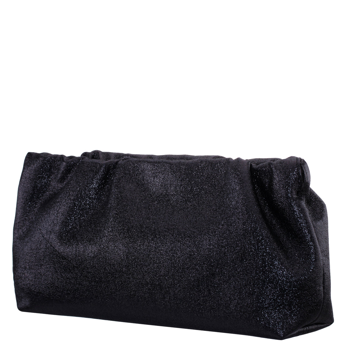 Thea-T Black Stellarglow Fabric Frame Clutch | Nina Shoes