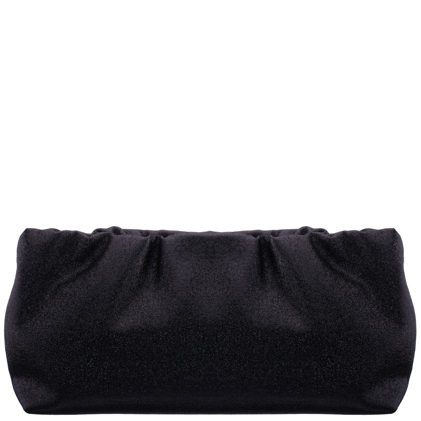 Thea-T Black Stellarglow Fabric Frame Clutch | Nina Shoes