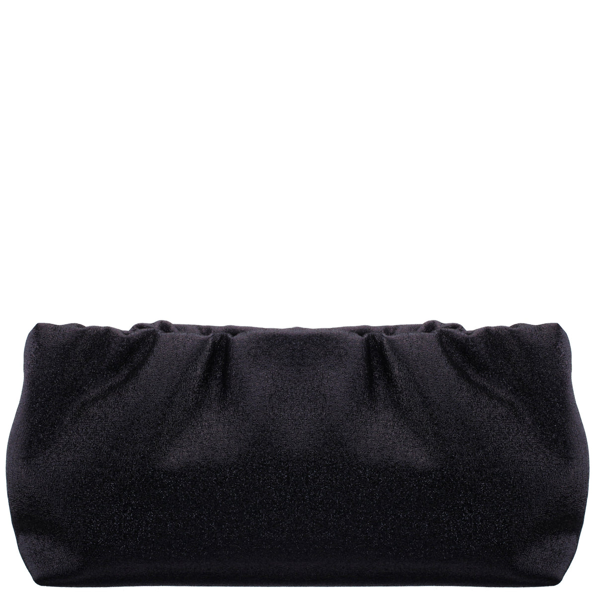 Thea-T Black Stellarglow Fabric Frame Clutch | Nina Shoes