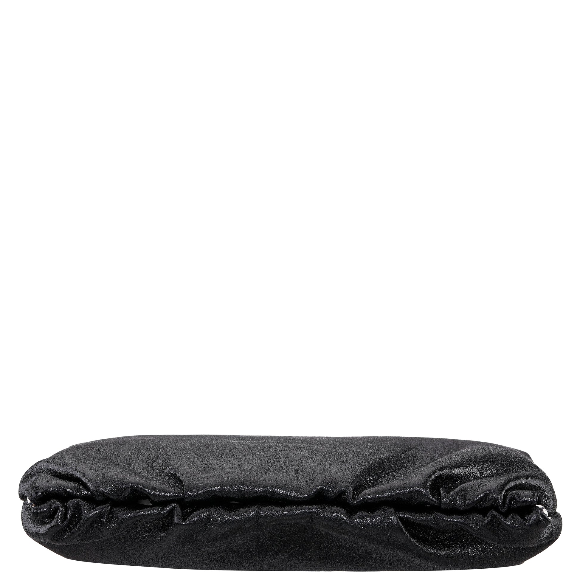 Thea-T Black Stellarglow Fabric Frame Clutch | Nina Shoes