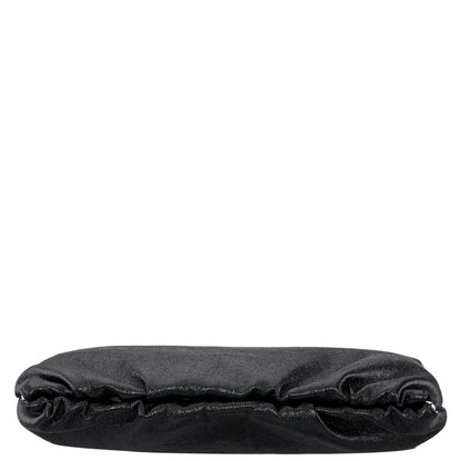 Thea-T Black Stellarglow Fabric Frame Clutch | Nina Shoes