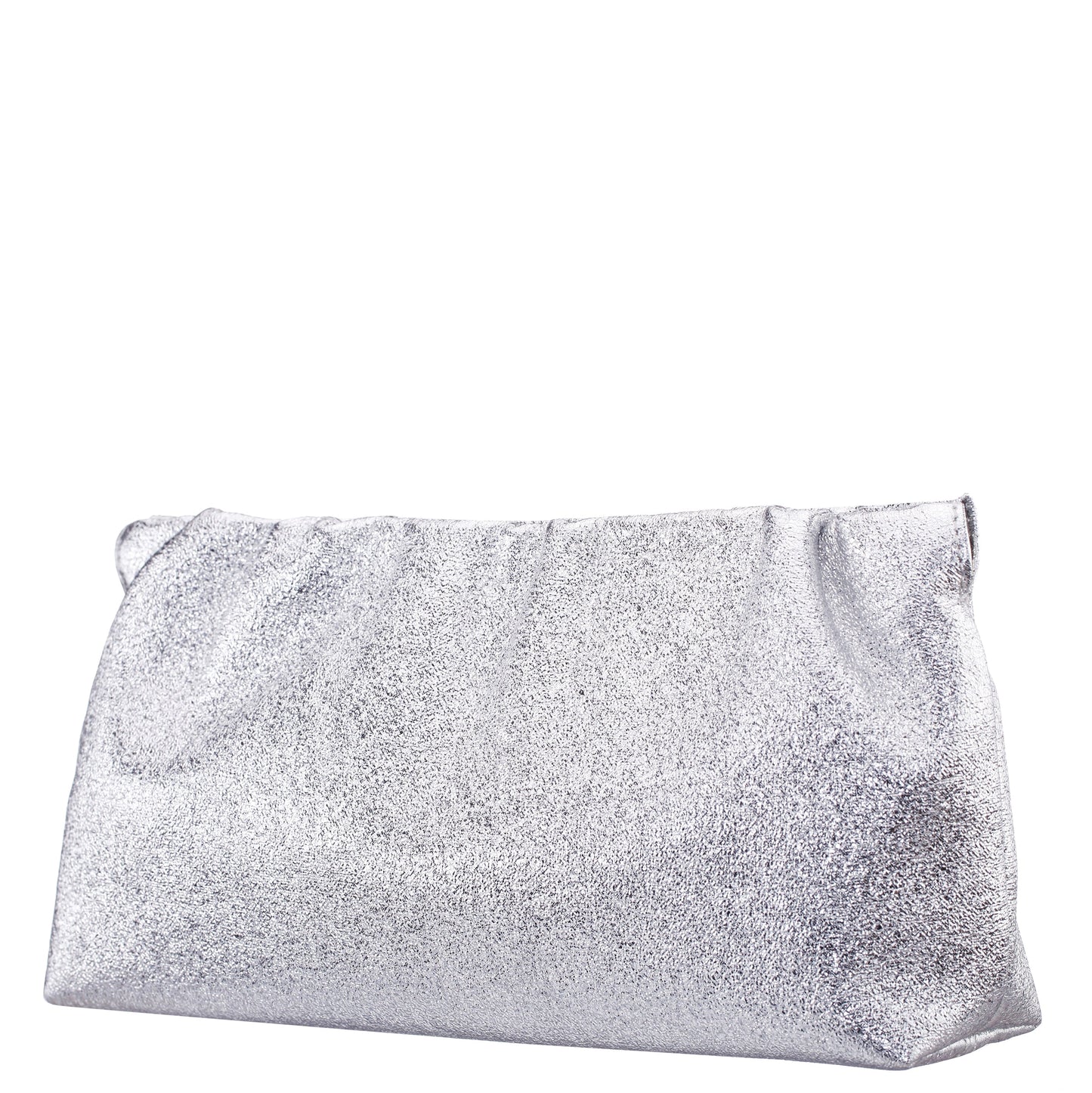 Thea-T Silver Stellarglow Fabric Frame Clutch | Nina Shoes