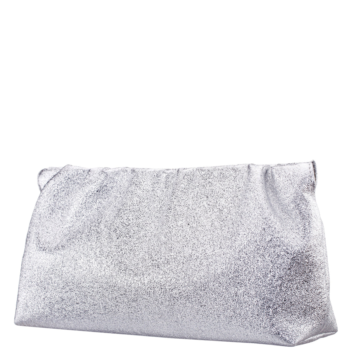 Thea-T Silver Stellarglow Fabric Frame Clutch | Nina Shoes