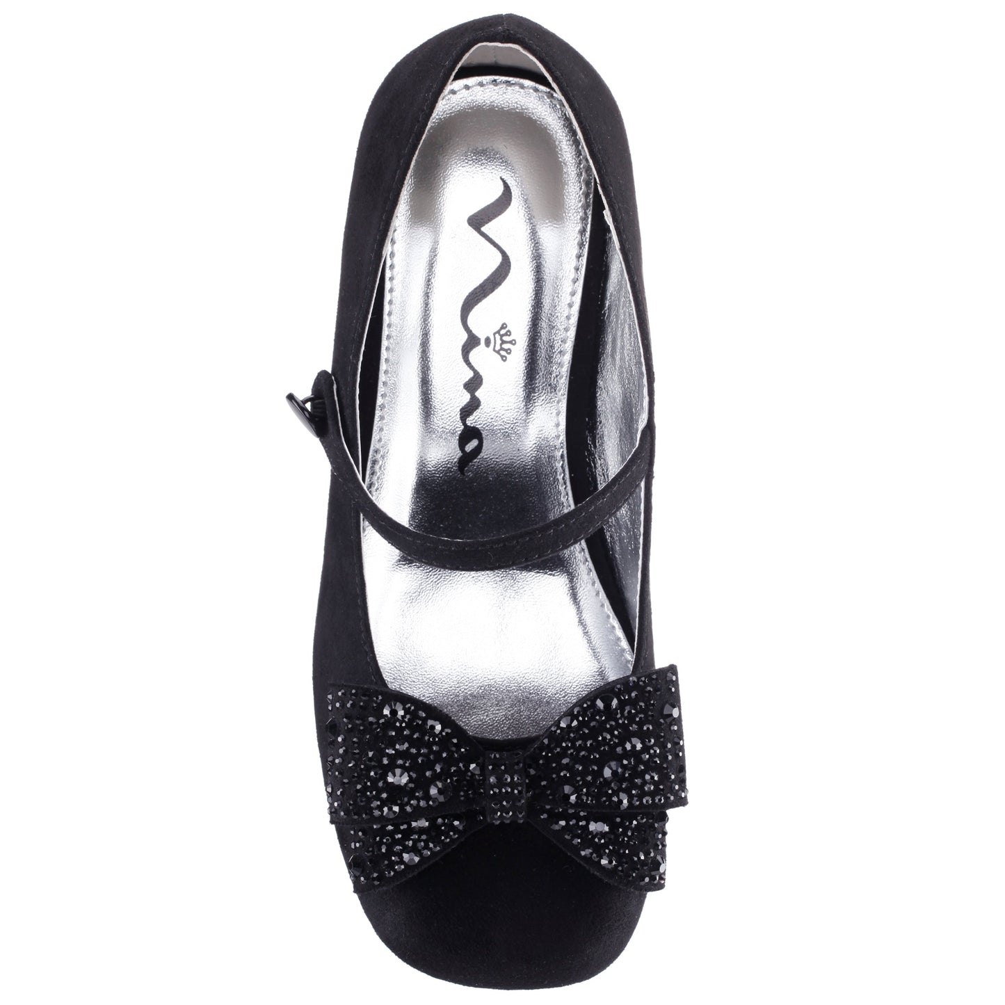 Girls Nole Black Suede Mary Jane Pumps | Nina Shoes