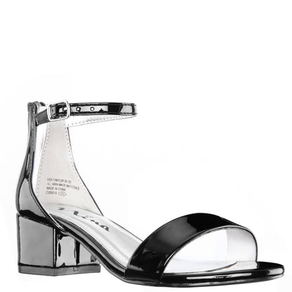 Girls Hidi Black ankle strap dress sandals | Nina Shoes