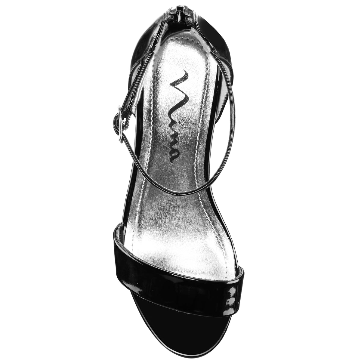 Girls Hidi Black ankle strap dress sandals | Nina Shoes