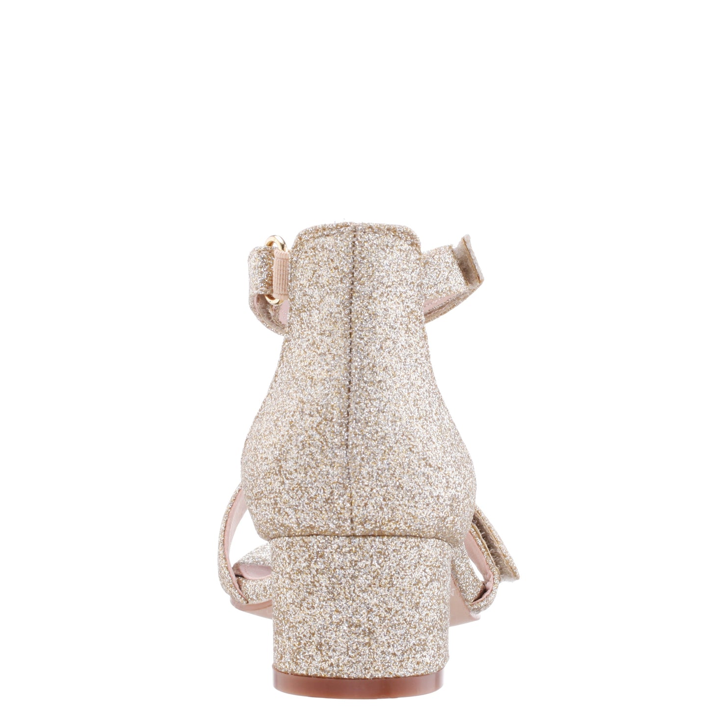 Girls Rejina Gold Glitter Adjustable Dress Sandals | Nina Shoes