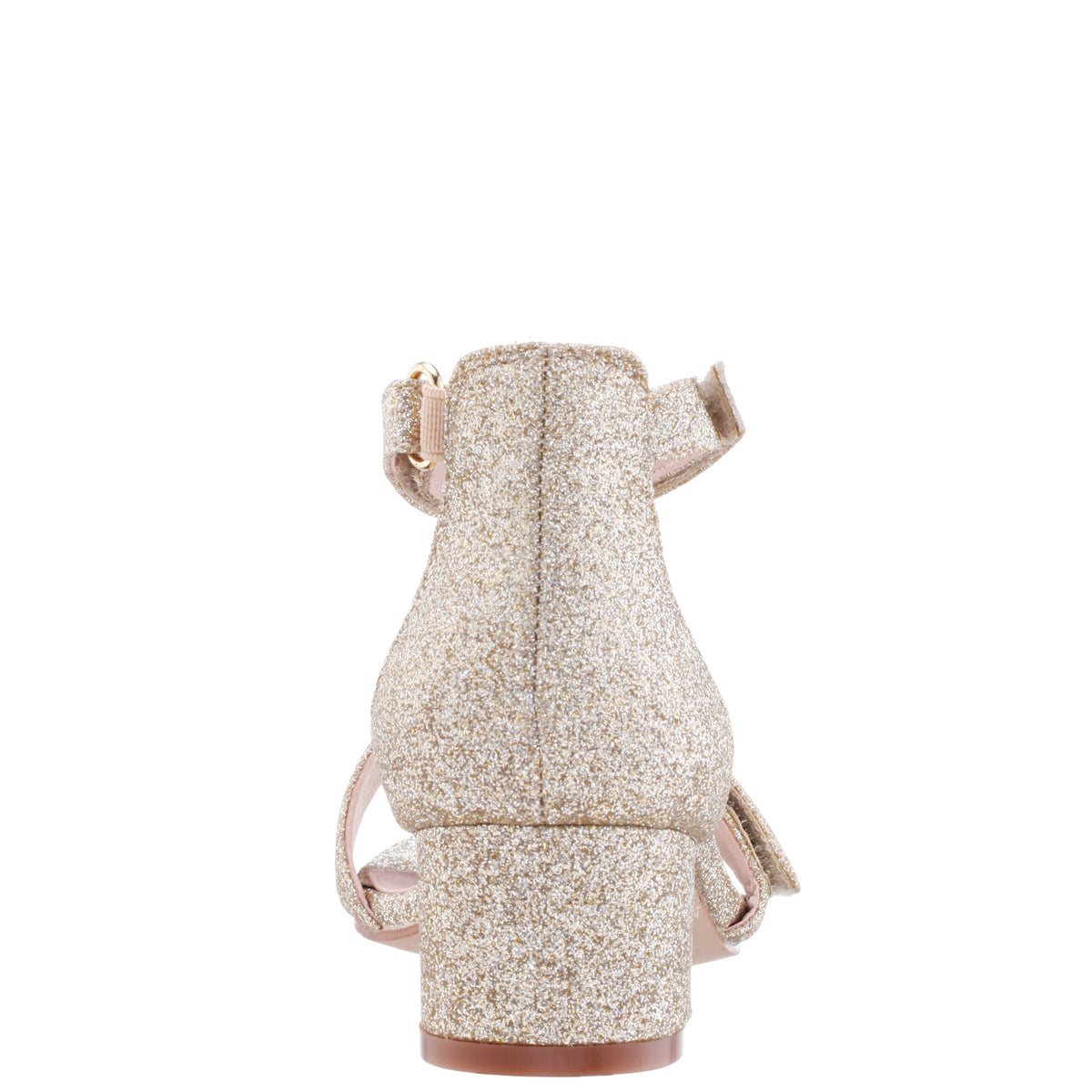 Girls Rejina Gold Glitter Adjustable Dress Sandals | Nina Shoes
