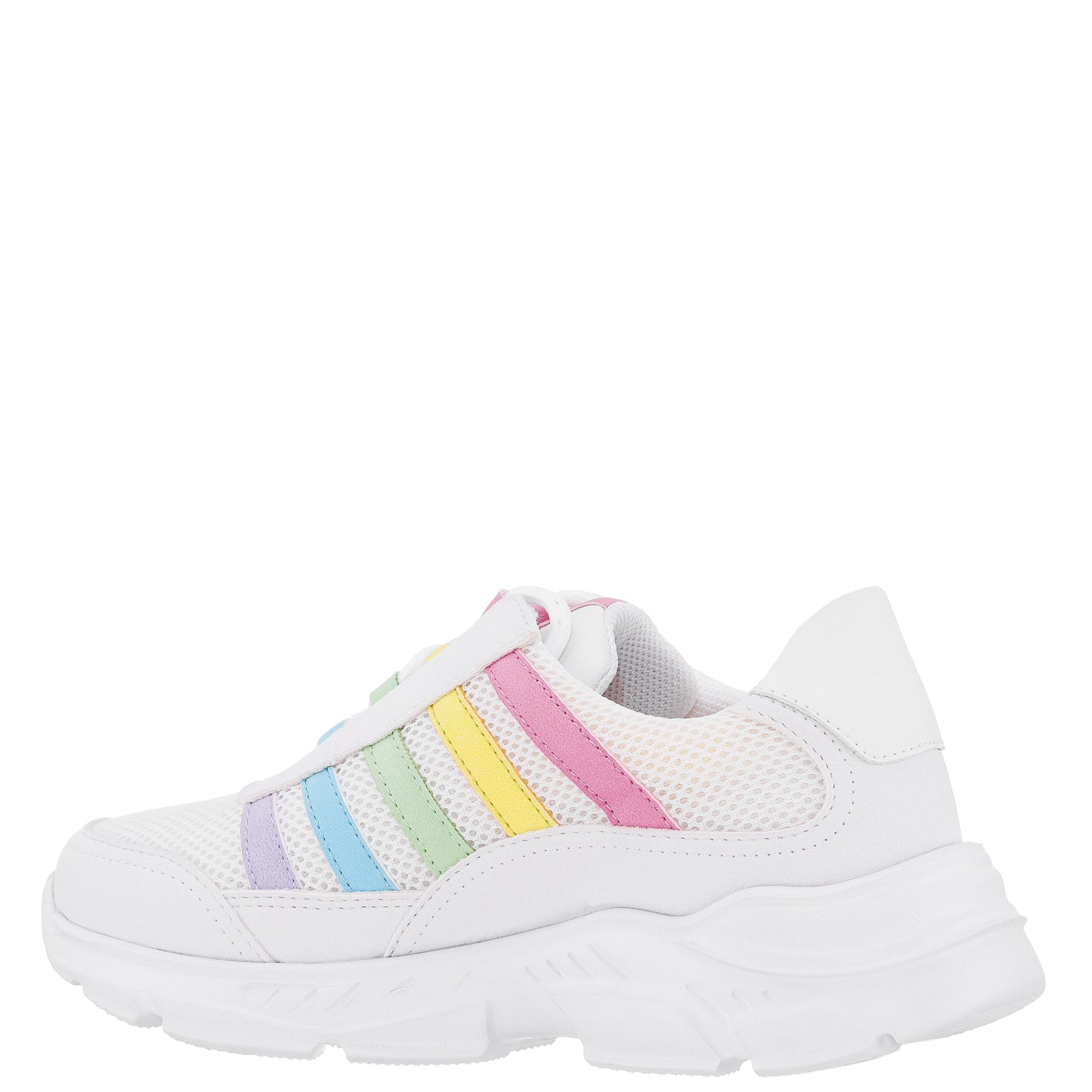 Girls Martine White Mesh Low Top Sneaker | Nina Shoes
