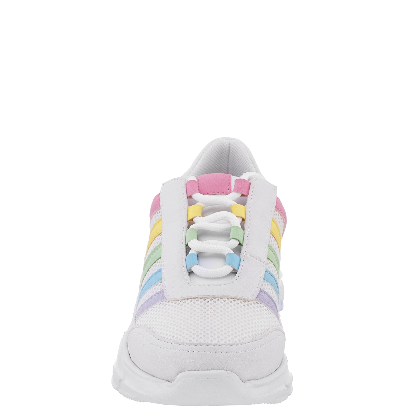 Girls Martine White Mesh Low Top Sneaker | Nina Shoes