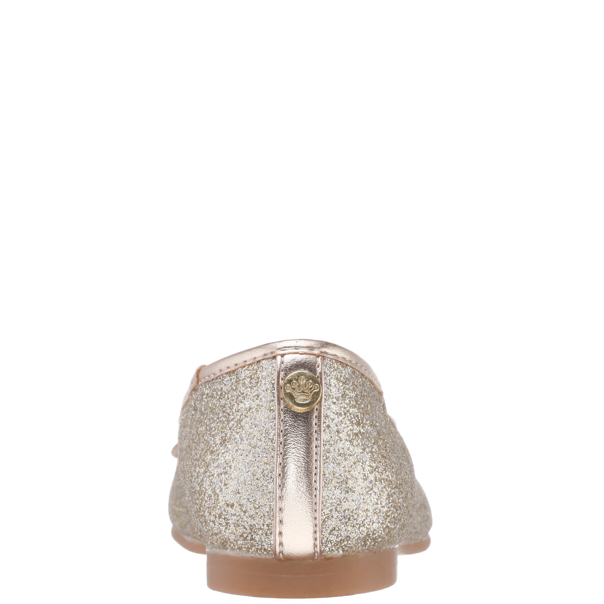 Girls Kenzee Platino Glitter Ballet Flats | Nina Shoes
