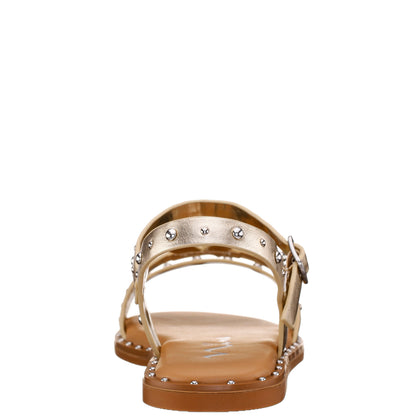 Girls Larsa Gold Studded Sandals | Nina Shoes
