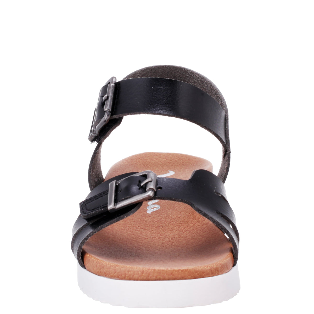 Girls Lacey Black ADJUSTABLE STRAP SANDALS | Nina Shoes