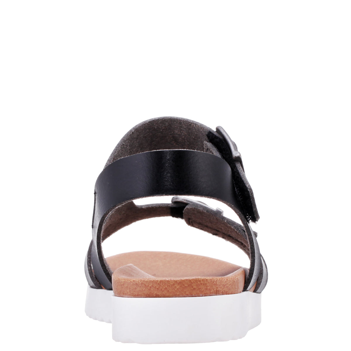 Girls Lacey Black ADJUSTABLE STRAP SANDALS | Nina Shoes