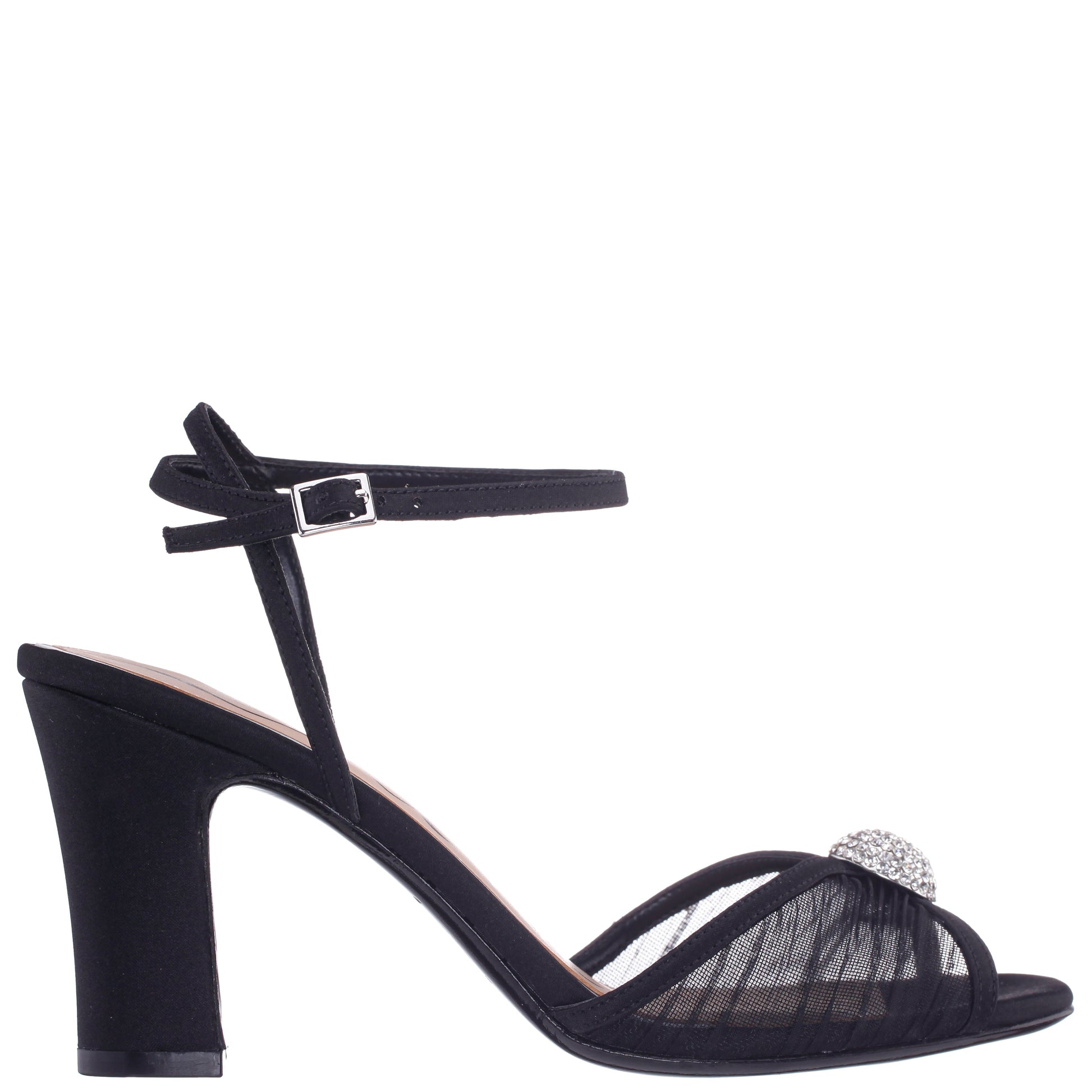 Allyce Black Block-Heel Sandals | Nina Shoes