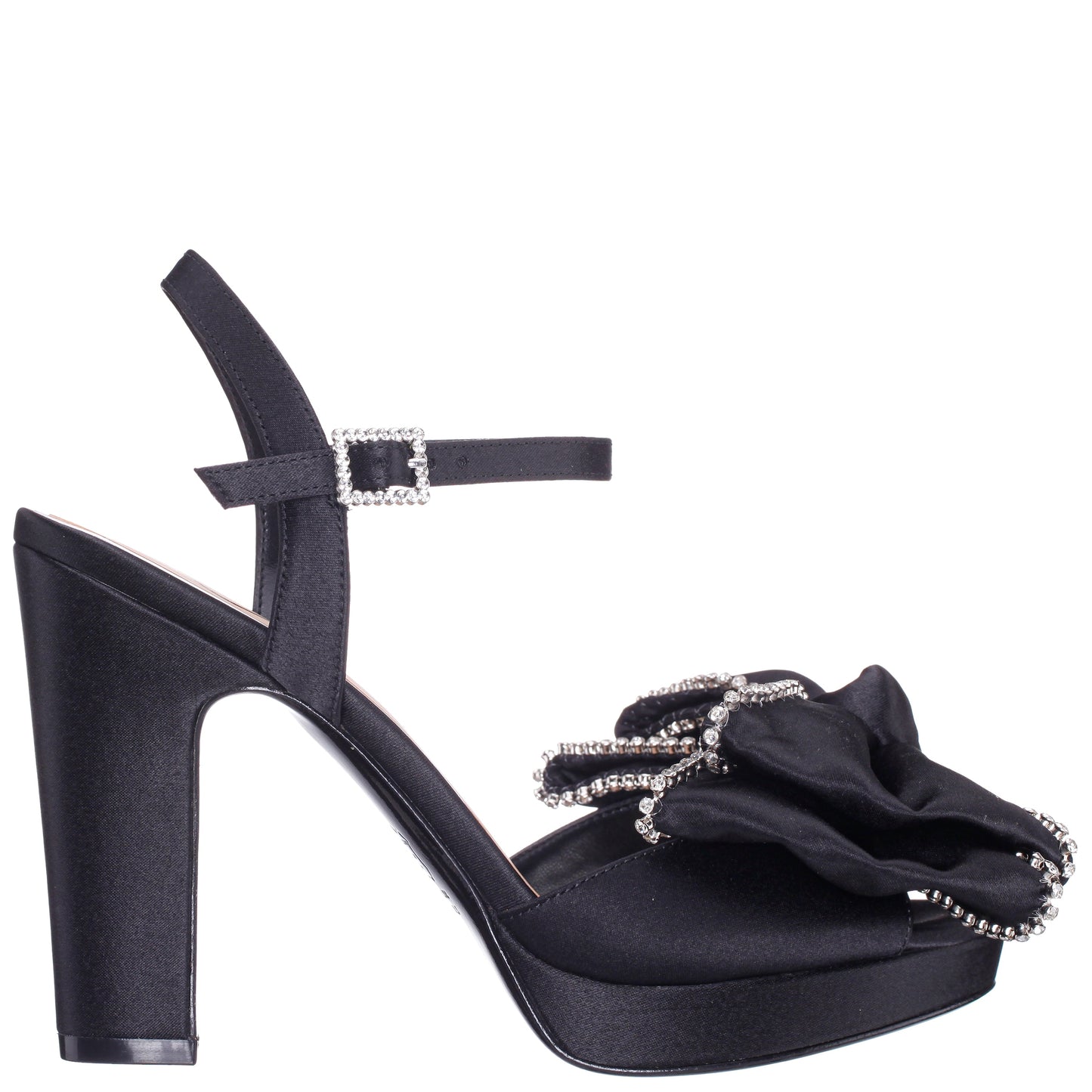Sarai Black Ankle Strap High-Heel Platform Sandals | Nina Shoes
