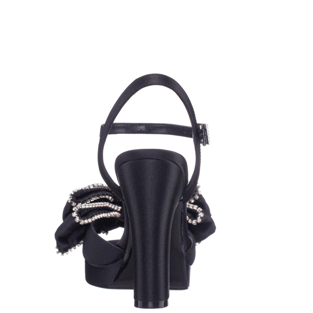 Sarai Black Ankle Strap High-Heel Platform Sandals | Nina Shoes