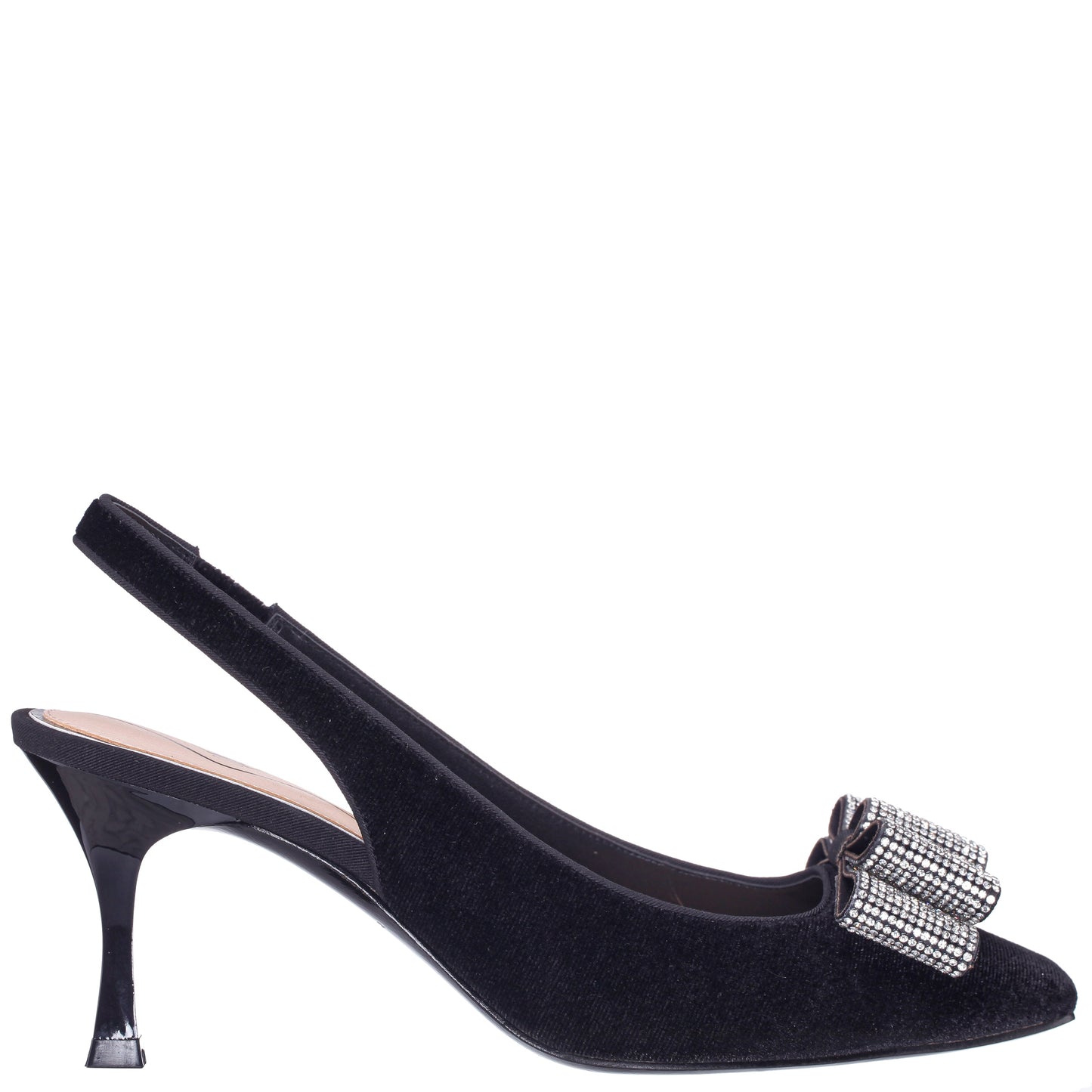 Jolanda Black Slip On Mid-Heel Dress Shoes | Nina Shoes