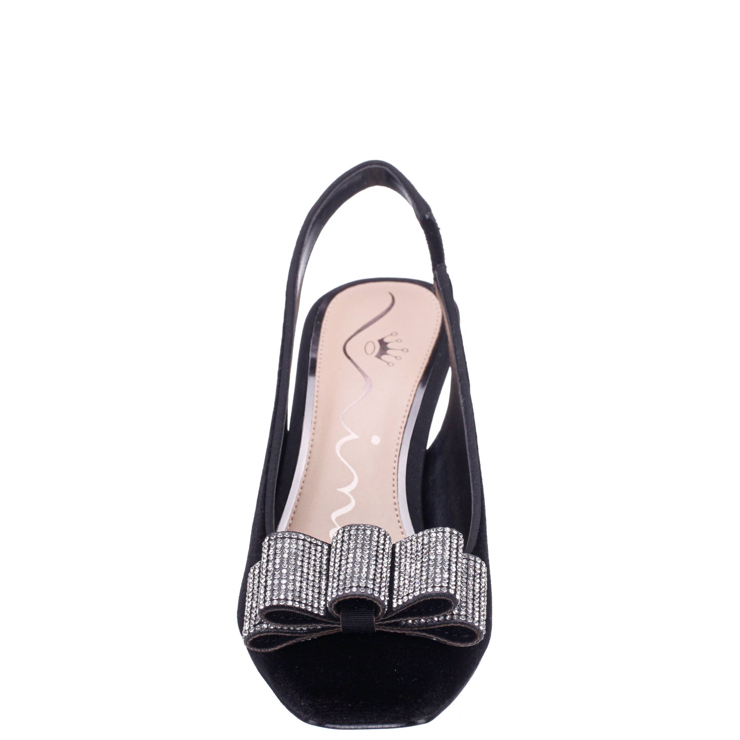 Jolanda Black Slip On Mid-Heel Dress Shoes | Nina Shoes