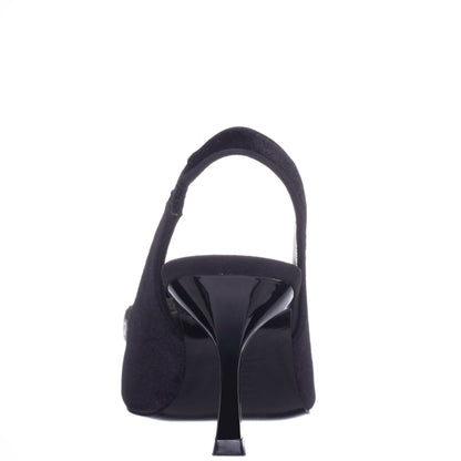 Jolanda Black Slip On Mid-Heel Dress Shoes | Nina Shoes