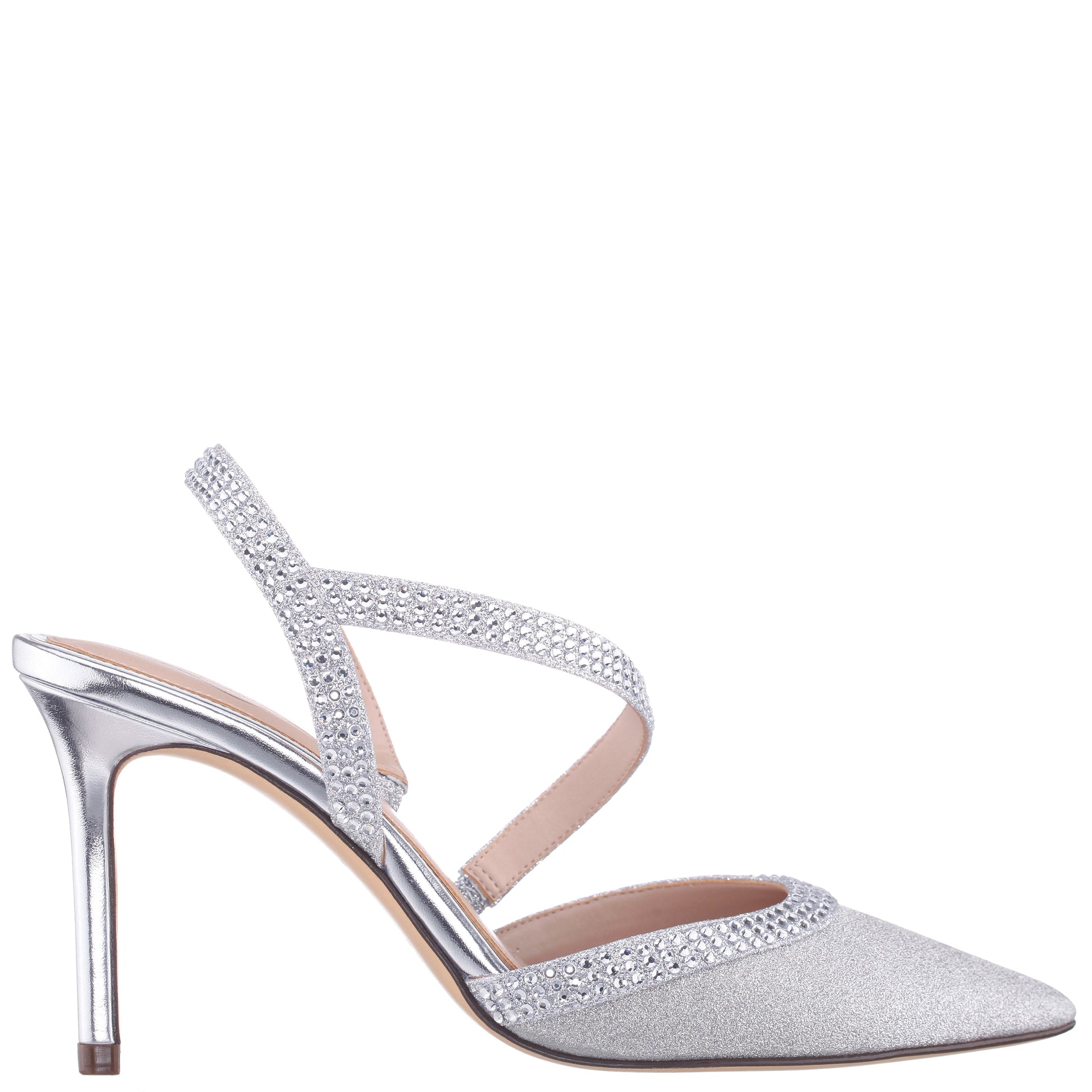 Nicara Silver High-Heel Pumps | Nina Shoes