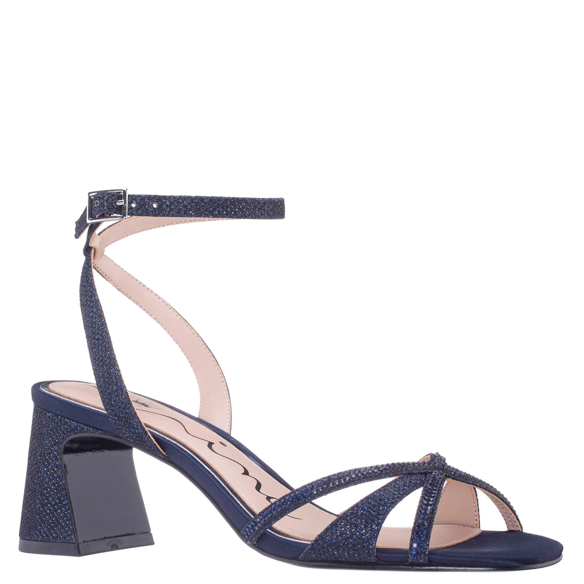 Bracha Blue Block-Heel Sandals | Nina Shoes