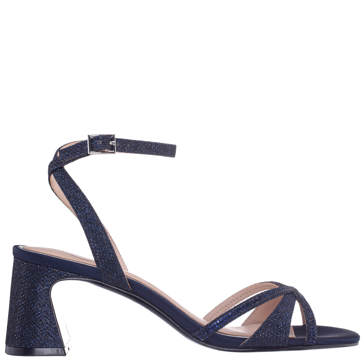 Bracha Blue Block-Heel Sandals | Nina Shoes