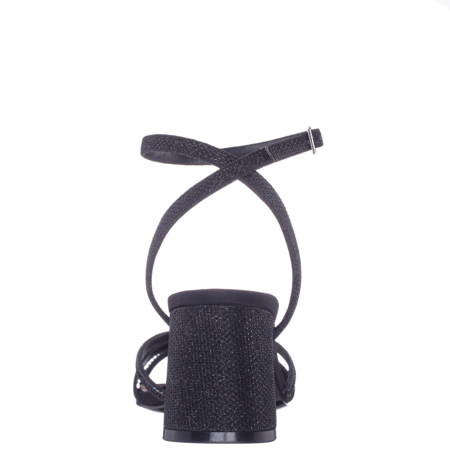 Bracha Black Block-Heel Sandals | Nina Shoes