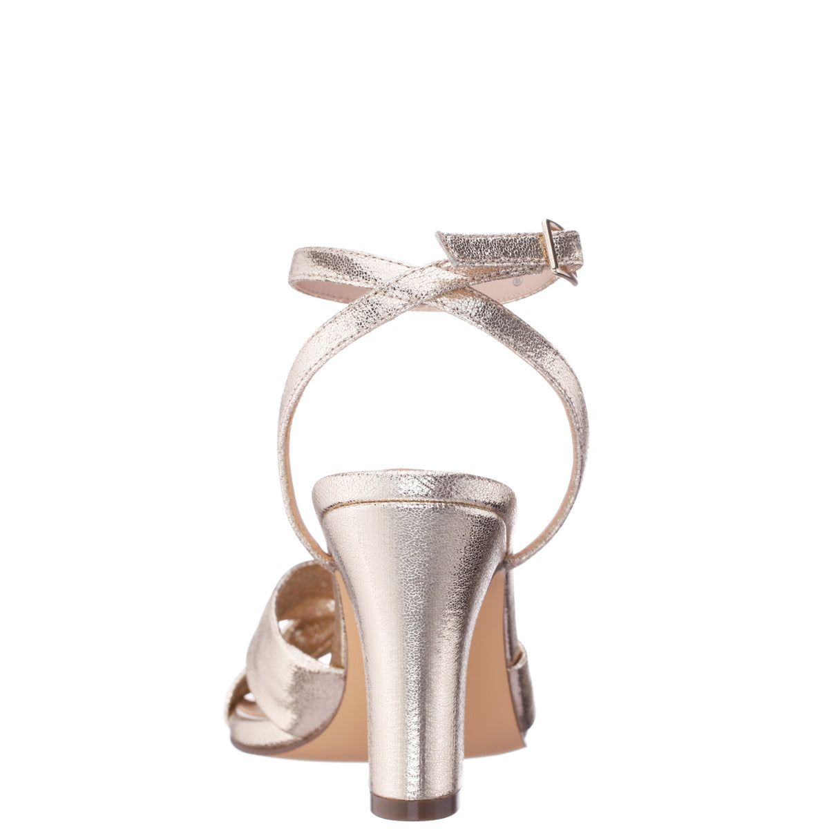 Ashley Platino Shimmer Block-Heel Sandals | Nina Shoes