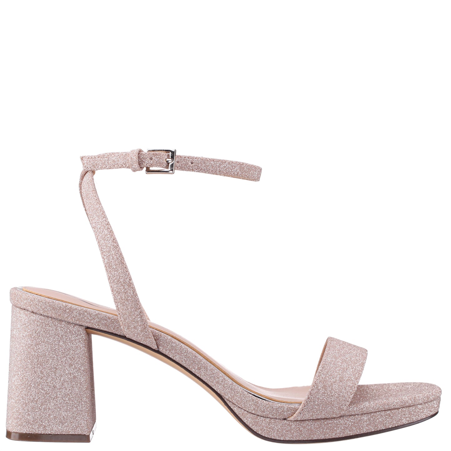Bergen Beige Textured Block-Heel Platform Sandals | Nina Shoes
