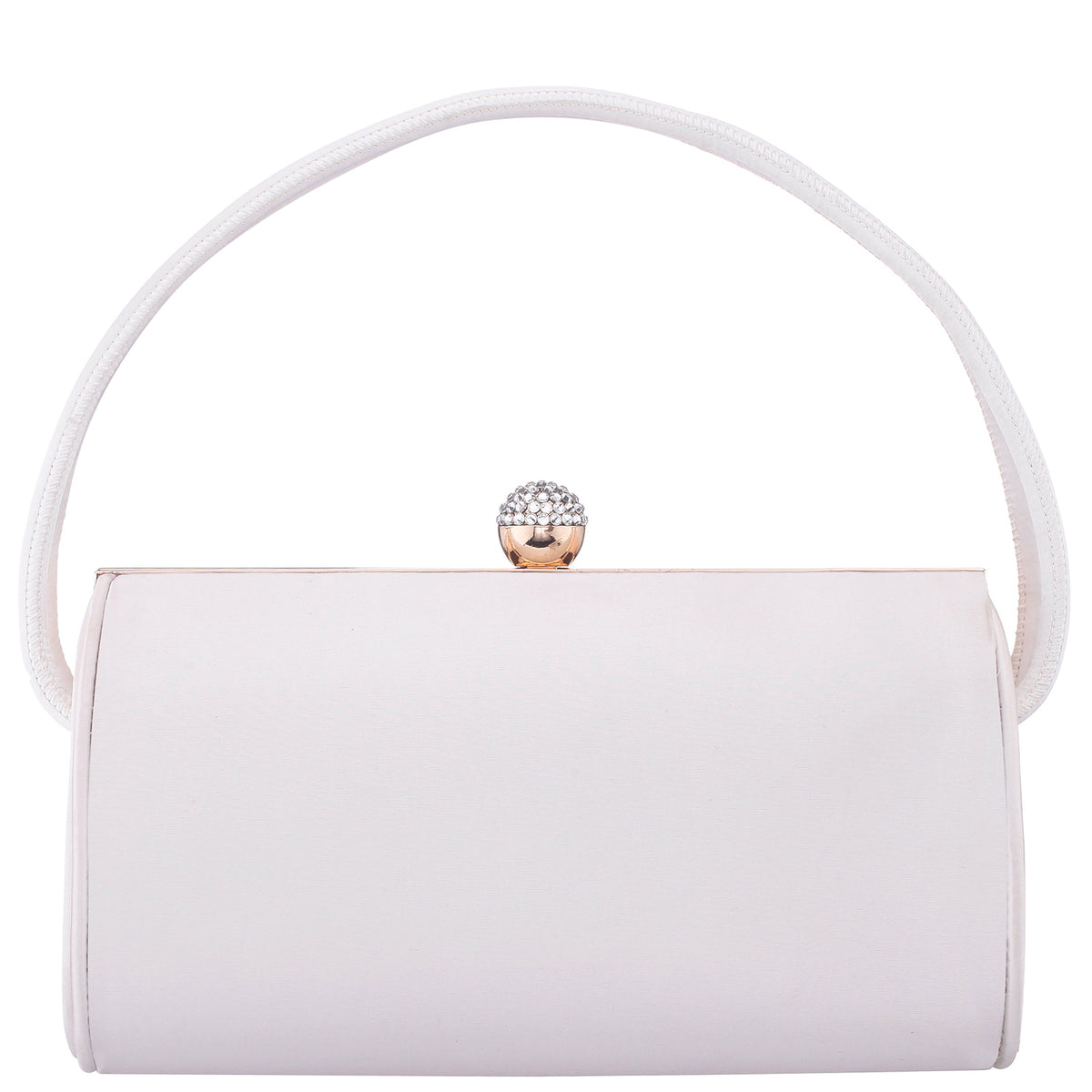 Khalani Beige Satin Handle Bag | Nina Shoes