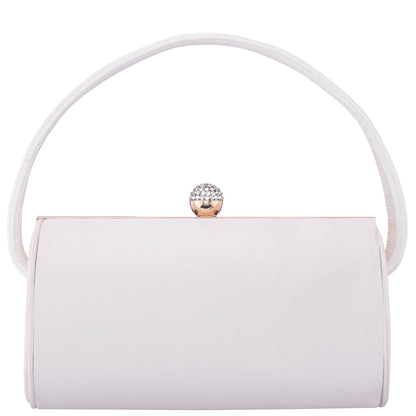 Khalani Beige Satin Handle Bag | Nina Shoes