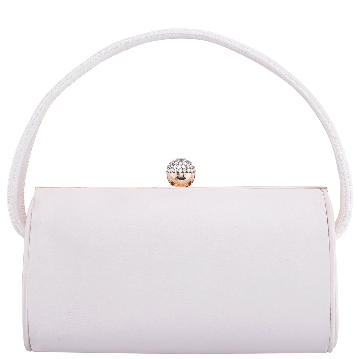 Khalani Beige Satin Handle Bag | Nina Shoes
