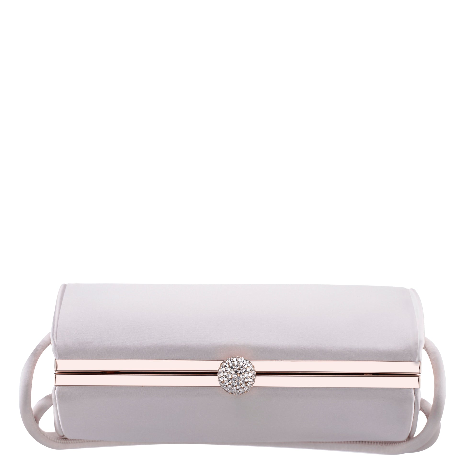 Khalani Beige Satin Handle Bag | Nina Shoes