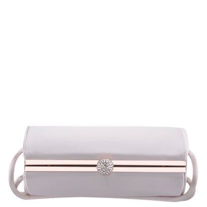 Khalani Beige Satin Handle Bag | Nina Shoes