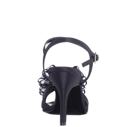 Vayda Black Ankle Strap High-Heel Sandals | Nina Shoes