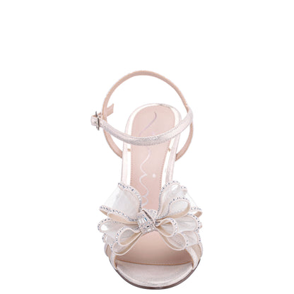 Vayda Platino Ankle Strap High-Heel Sandals | Nina Shoes