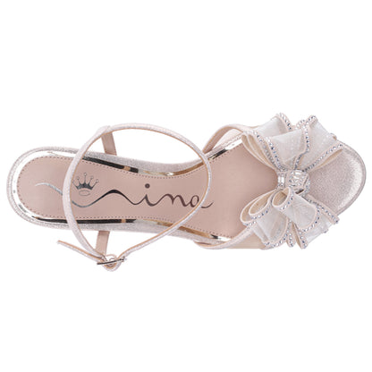 Vayda Platino Ankle Strap High-Heel Sandals | Nina Shoes