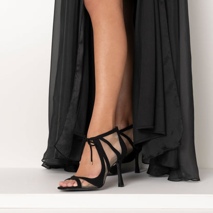 Darissa Black High-Heel Sandals | Nina Shoes